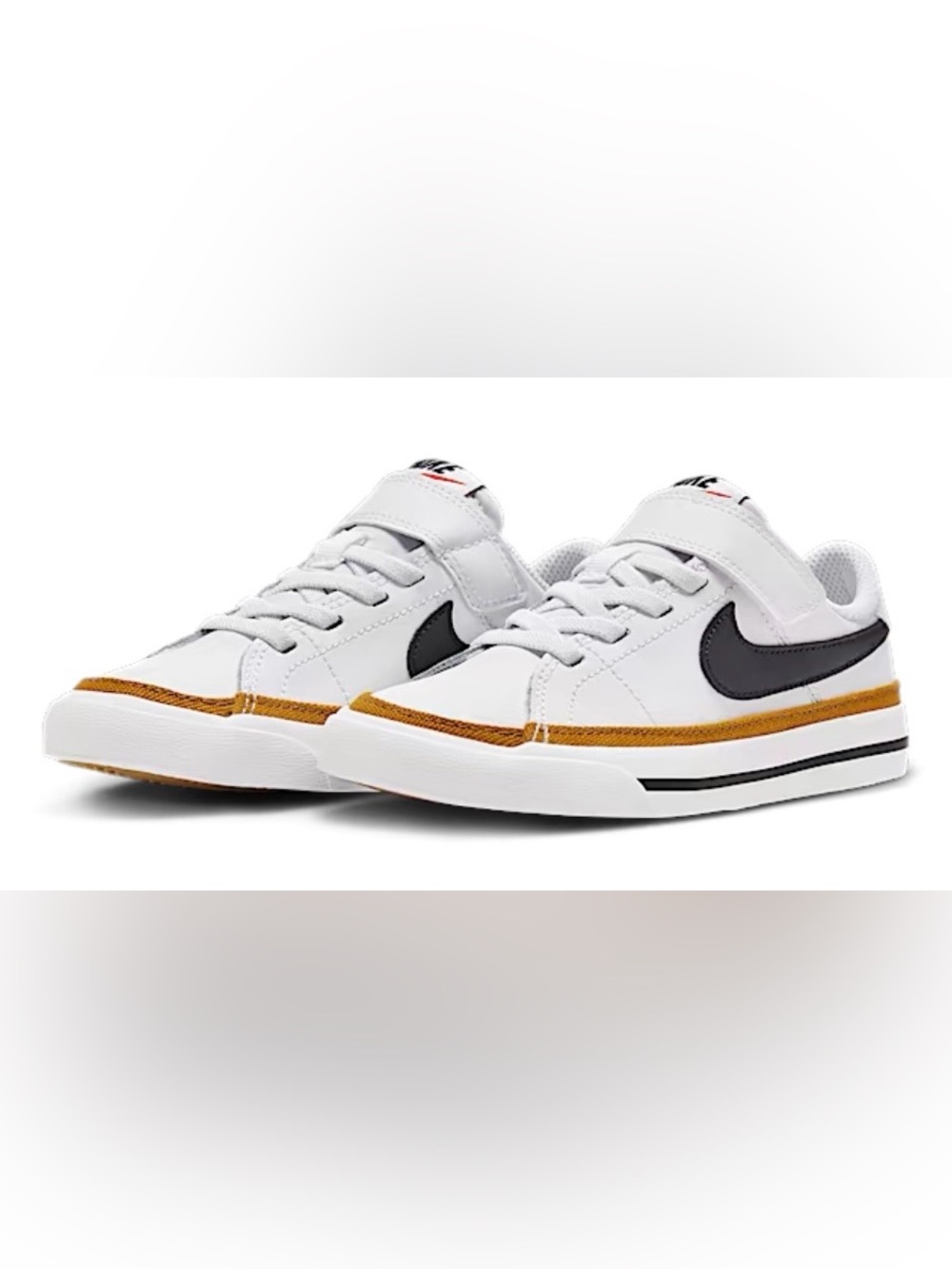 Nike Boy's Court Legacy Sneaker Size 2.5Y Little Kid DA5381-102 White New